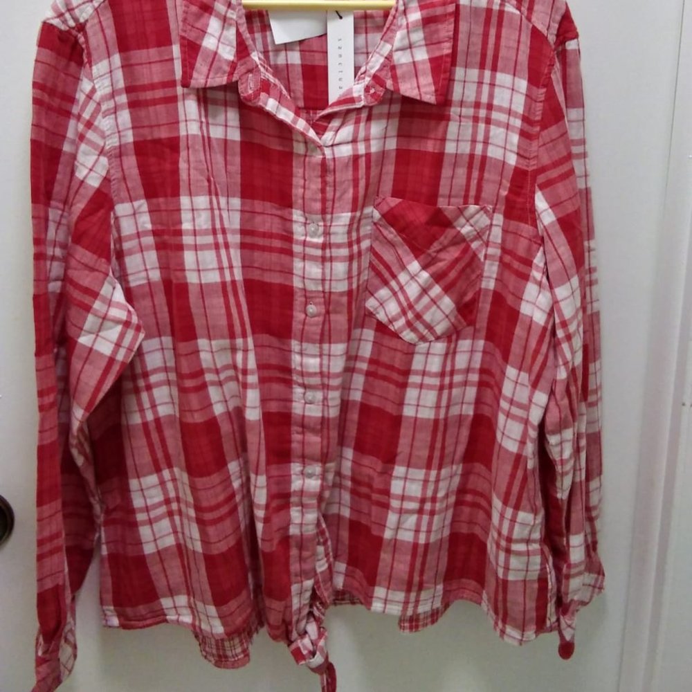 100% Cotton Long Sleeve Sanctuary Top - NWT - Picture 2 of 3